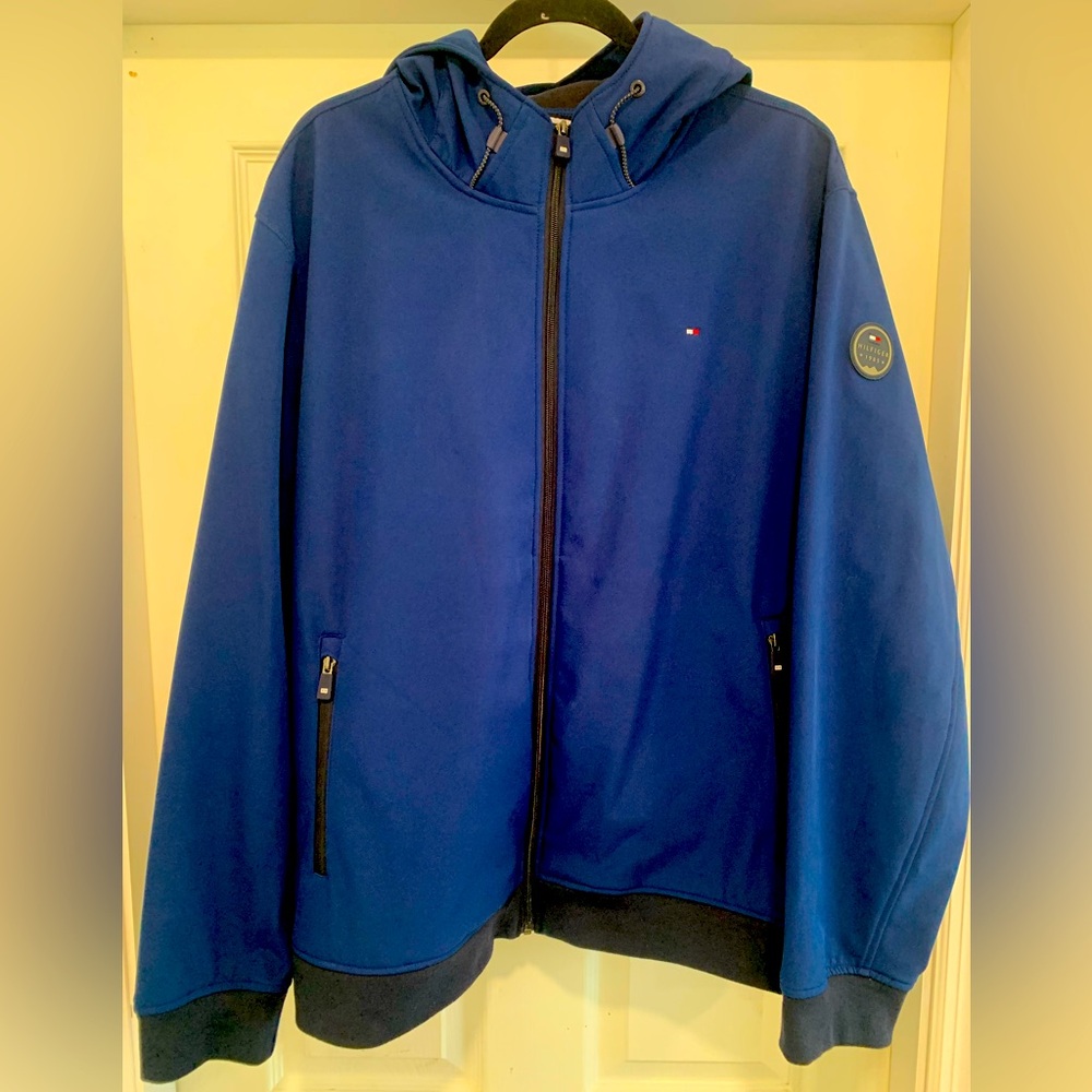 EUC Tommy Hilfiger Men’s Blue Yachting Soft Shell Jacket Size XXL